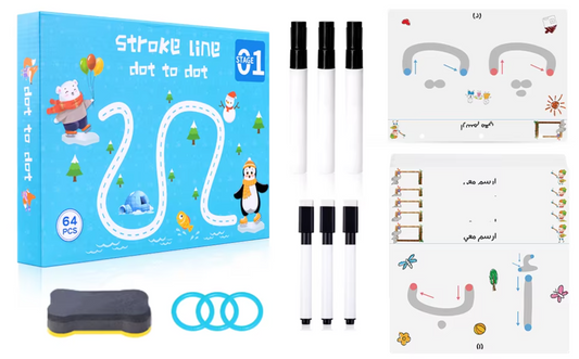 Magic Arabic Tracing Book – Write, Wipe & Repeat