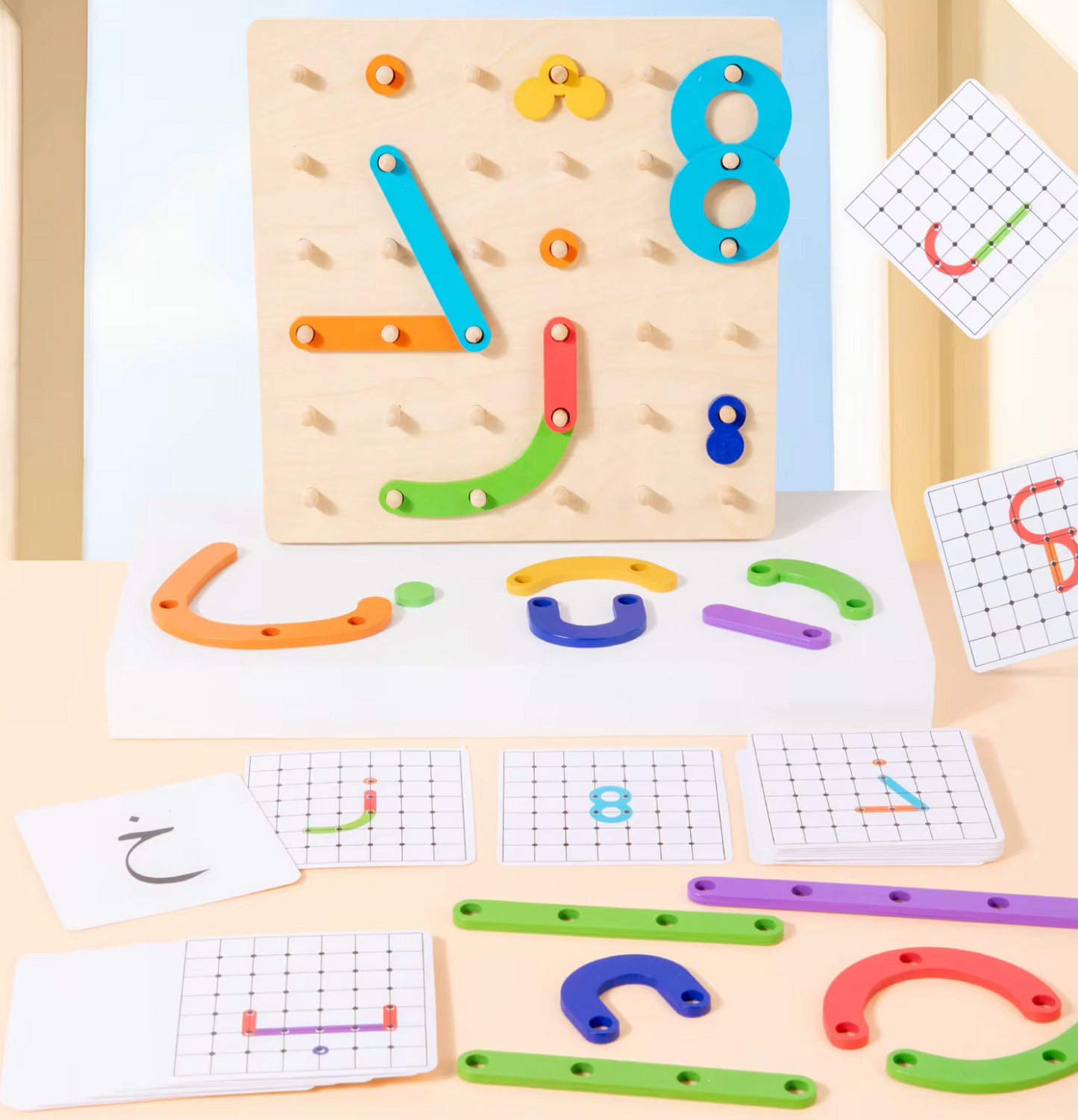 Arabic Wooden GeoLetters